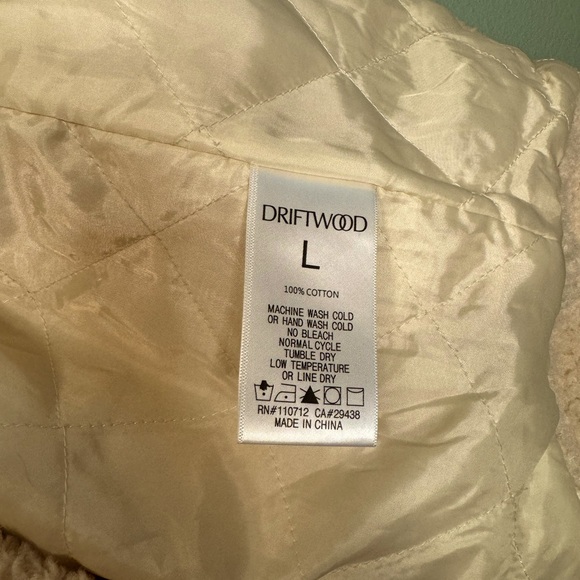 Driftwood Sheeba Shirt Jacket Large Embroidered Sherpa Shacket - Picture 9 of 9